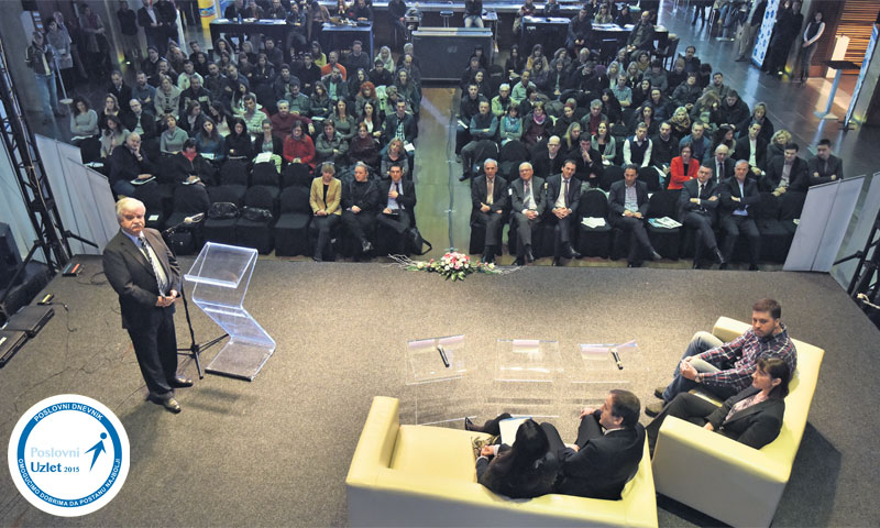 Željko Goja, direktor HSTEC-a predstavio je poslovanje i filozofiju te tvrtke sa 70 zaposlenih koja