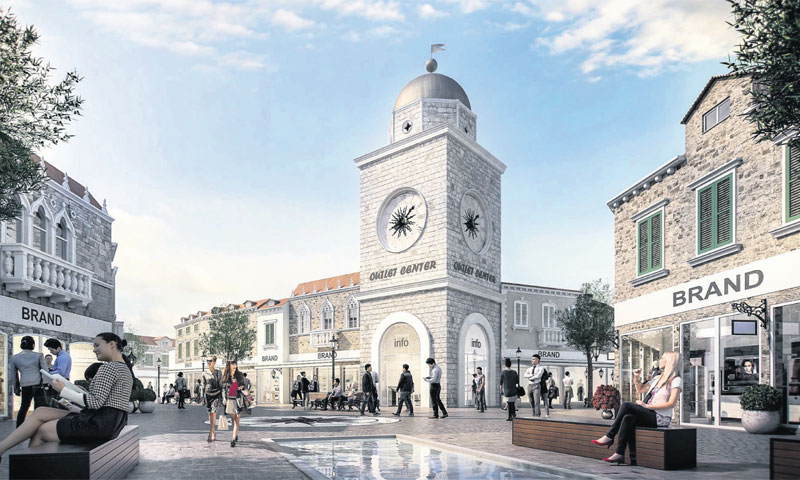 Projekcija izgleda outleta