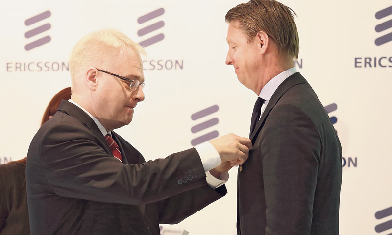 Hrvatski predsjednik odlikovao je Hansa Westberga, predsjednika i izvršnog direktora Ericssona/PIX