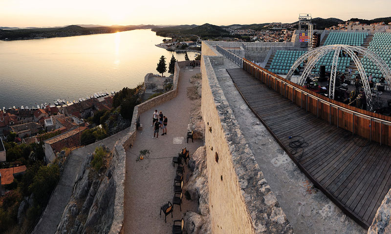 Šibenska tvrđava Sv. Mihovila najimpresivnija je hrvatska pozornica na otvorenom