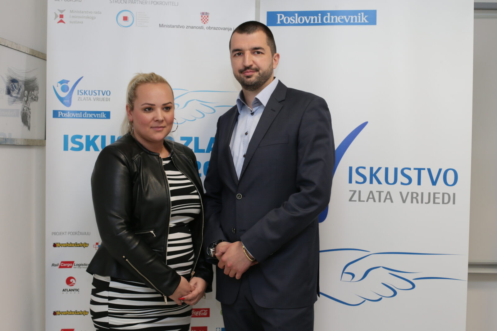 Slobodan Brezak, predsjednik uprave Bauerfeind i Jasna Bibić, Poslovni dnevnik