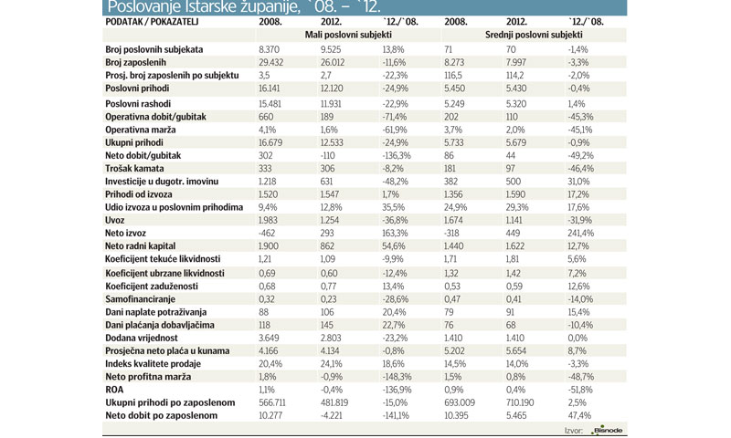 Poslovanje Istarske županije