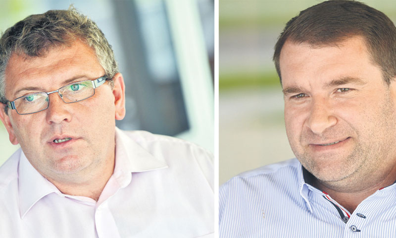 Suvlasnici tvrtke Zlatko Sova i Mladen Vidović/Marko Jurinec/PIXSELL
