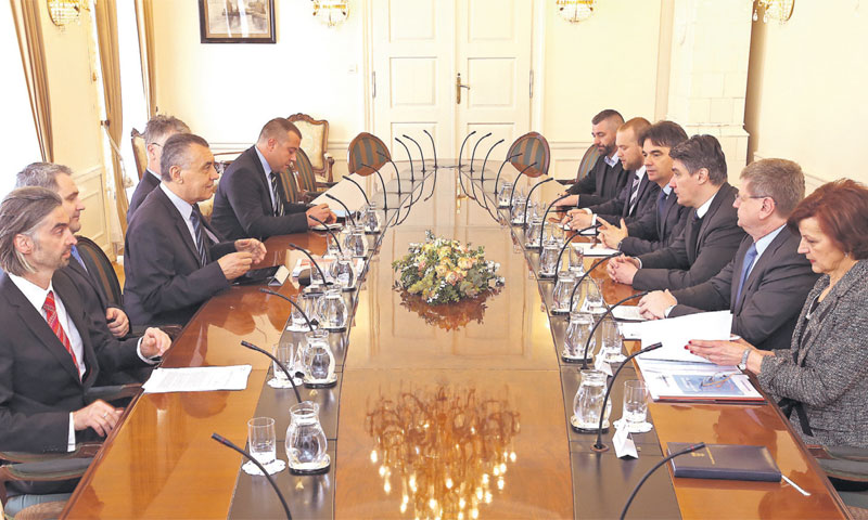 Susret poslodavaca i premijera Zorana Milanovića u Banskim dvorima/Robert Anić/PIXSELL