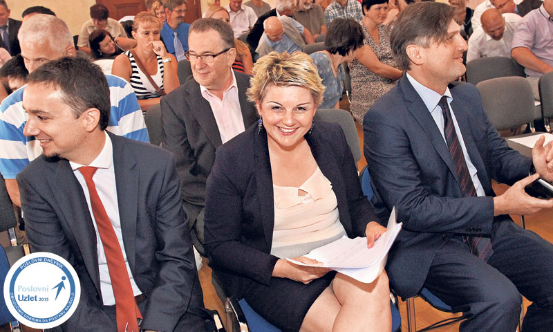 Domagoj Cvetko (Oprema uređaji),  Spomenka Škafec  (Centar za razvoj poduzetništva Ludbreg ) i Saša