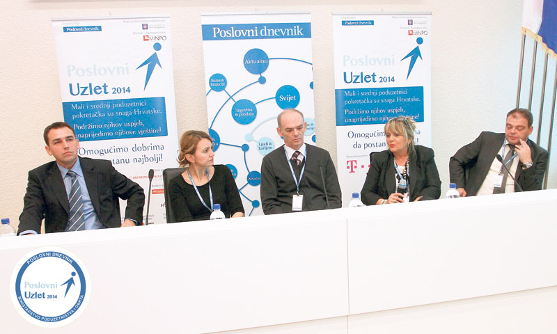 Sudionici panela Alen Šimić, Kornelija Mlinarević, Marijan Bišćan, Jasna Hanžek i Davor Zidarić/M. M