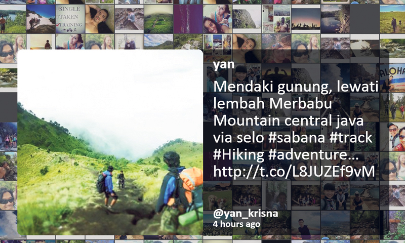 Wall of Silwer koristi se na konferencijama, tvitovi se mogu prikazati na zidu, platnu ili ekranu