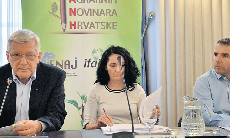 Dio sudionika skupa o GMO soji održanog u organizaciji Zbora agrarnih novinara/ Marko Prpić/PIXSELL