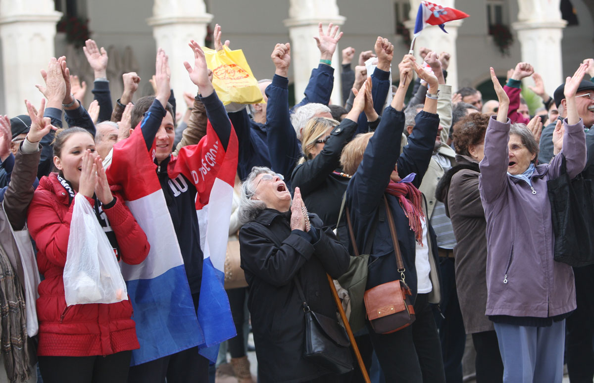 Slavlje u Splitu nakon oslobađajuće presude (PIX)