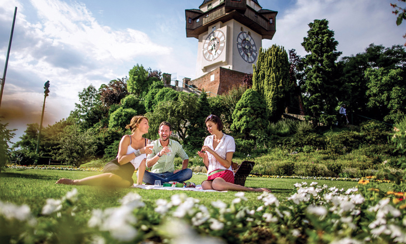 Graz Schlossberg, © Graz Tourismus - Tom Lamm