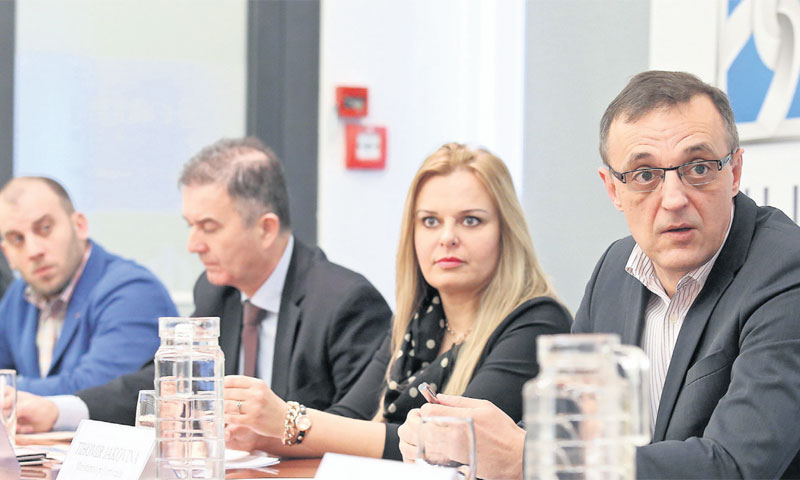 Gost okruglog stola o drvu bio je ministar poljoprivrede Tihomir Jakovina/Borna Filić/PIXSELL