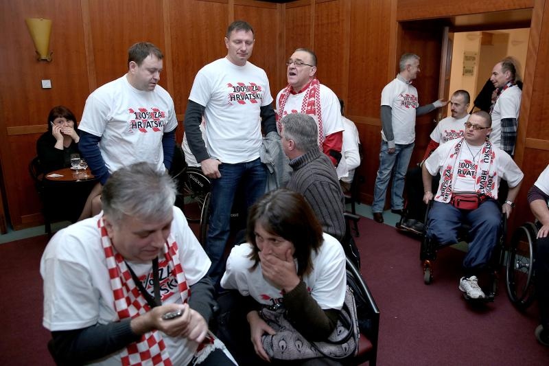 Branitelji u Saboru, Foto: Patrik Macek / Pixsell