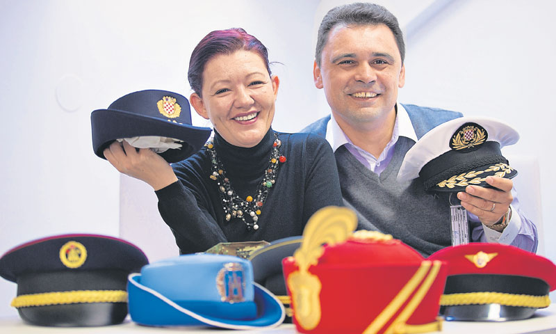 Ivana i Danijel Kovač vode biznis proizvodnje kapa/Davor Puklavec/PIXSELL