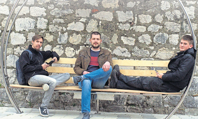 Studenti Robert Kalačić, Hrvoje Lakić i Petar Matuško
