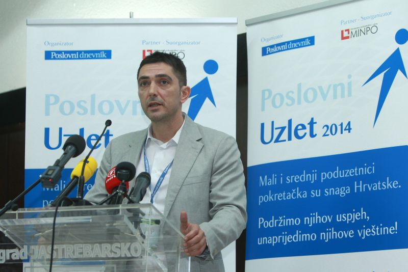 Urednik Poslovnog dnevnika Mislav Šimatović; Photo: Goran Jakus/PIXSELL