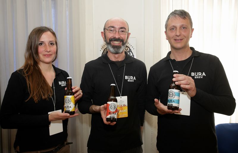 Ekipa iz pivovare Bura Brew iz Poreča. Photo: Zarko Basic/PIXSELL