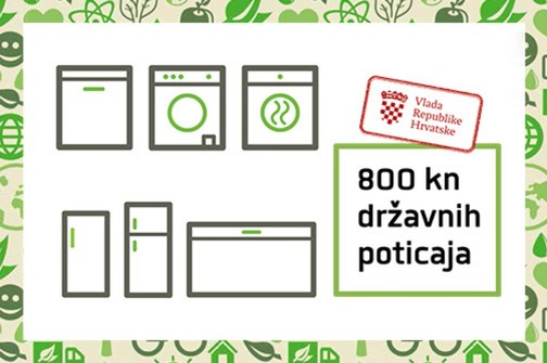 Kupite A+++ kućanski uređaj uz 800 kn državnih poticaja