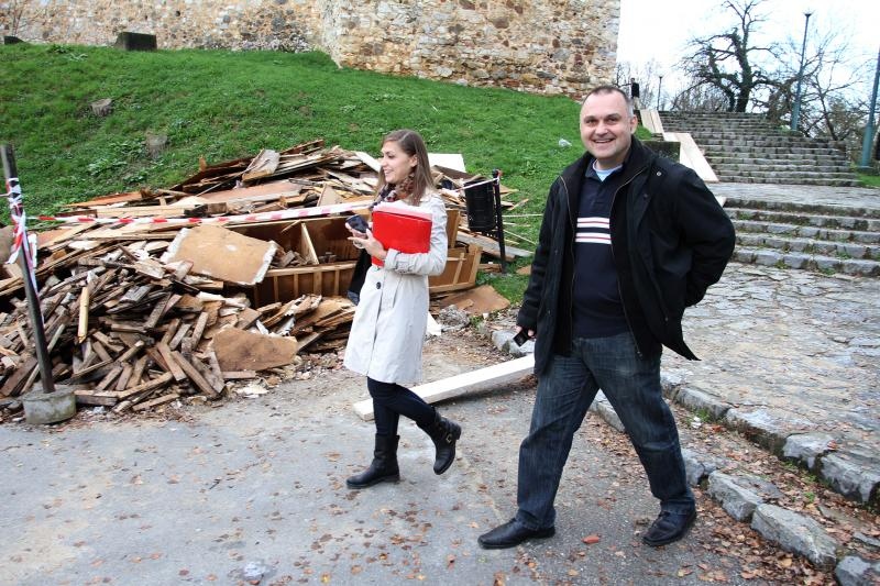 Radovi na čišćenju unutrašnjosti starog grada Dubovca. Photo: Kristina Stedul Fabac/PIXSELL