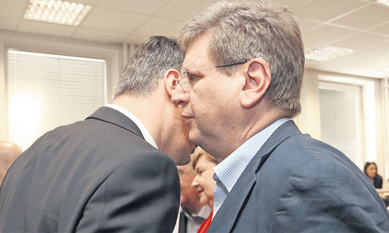 Premijer Zoran Milanović i ministar rada Mirando Mrsić/Sanjin Strukic/PIXSELL