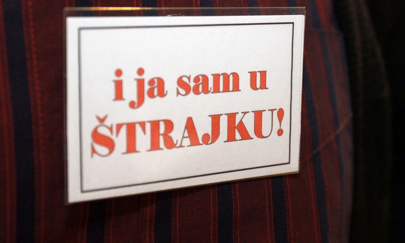 Varazdin – Radnici tvrtke Coning d.d. u 8 sati stupili su u strajk zbog neisplata 7 placa. Photo: M