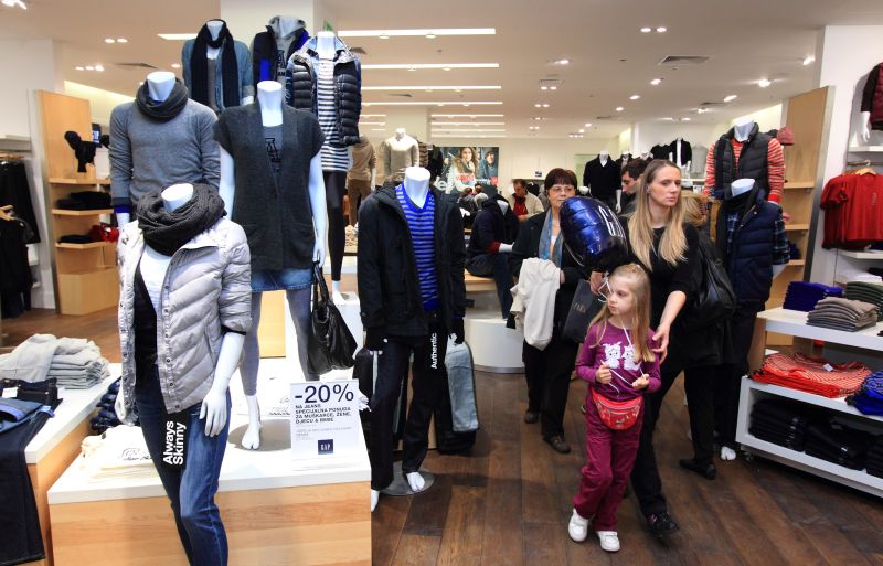GAP dućan u Zagrebu; Photo: Zeljko Lukunic/PIXSELL