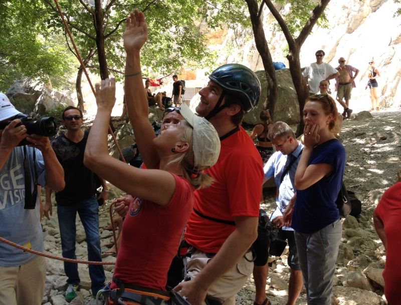 Ministar Lorencin okušao se u slobodnom penjanju u Nacionalnom parku Paklenica. Photo: Ministarstvo