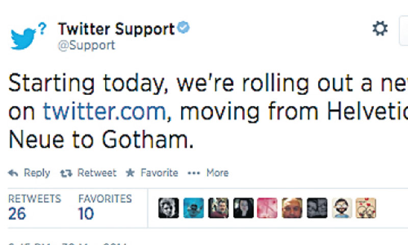 Novi font je Gotham Narrow Sm