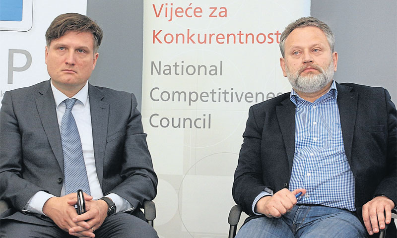 Saša Cvetojević i Petar Lovrić sudionici okruglog stola/Žarko Bašić/PIXSELL