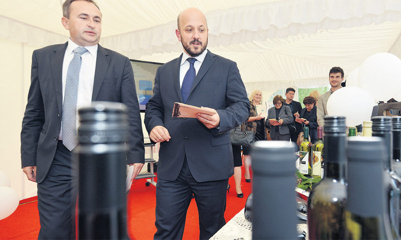 Ministar poduzetništva i obrta Gordan Maras i gradonačelnik Ludbrega Dubravko Bilić/Marko Jurinec/PI