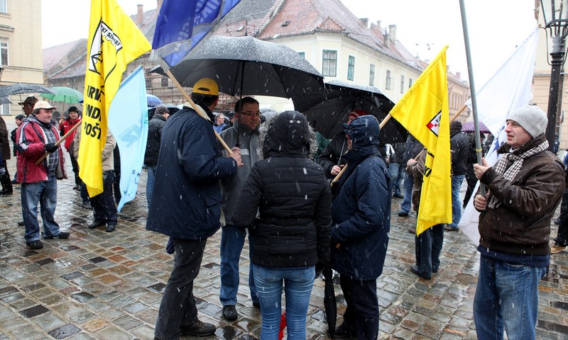 Prosvjed na Markovu trgu (Foto: Patrik Maček/PIXSELL)