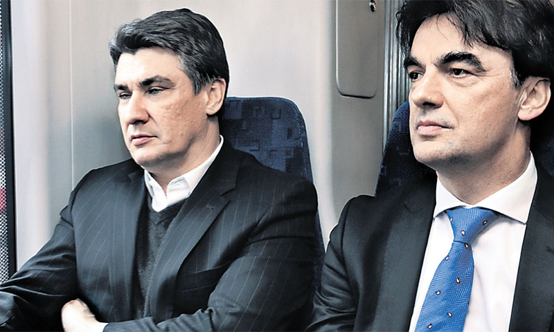 Premijer Milanović i potpredsjednik Grčić/ Žarko Bašić/PIXSELL