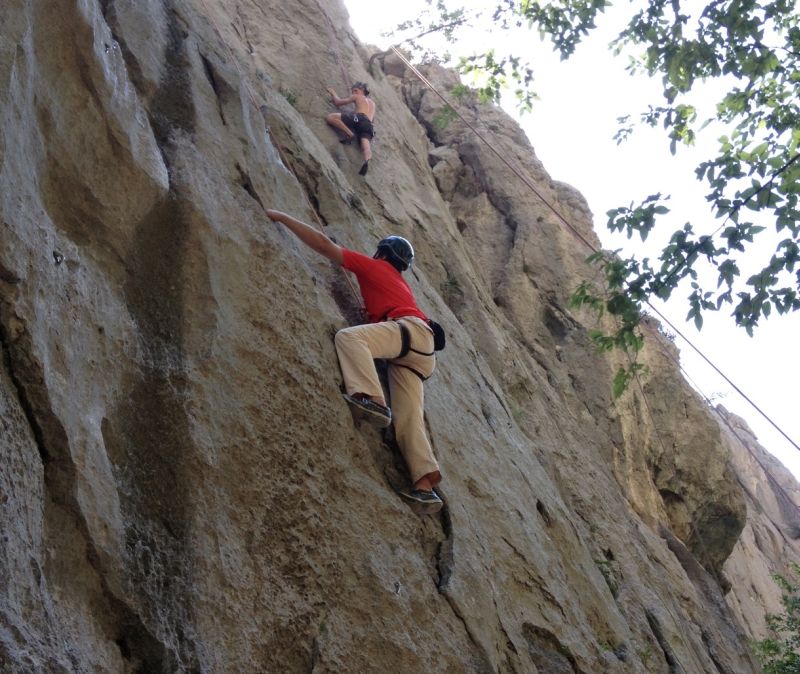 Ministar Lorencin okušao se u slobodnom penjanju u Nacionalnom parku Paklenica. Photo: Ministarstvo