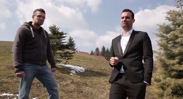 Insert iz Šarićeva videa ‘Hire me Jon Stewart!’