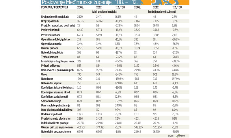 Poslovanje međimurske županije