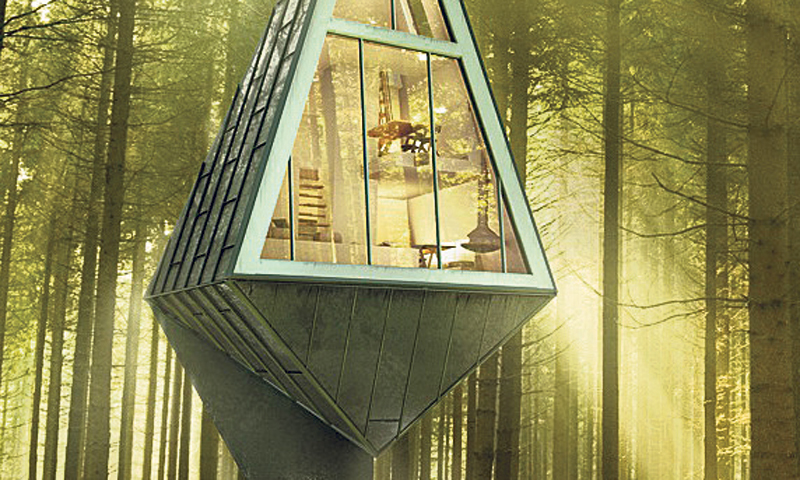 Iako je predviđena kao kuća za odmor, mogla bi poslužiti i kao običan dom u predgrađu velikih gradov