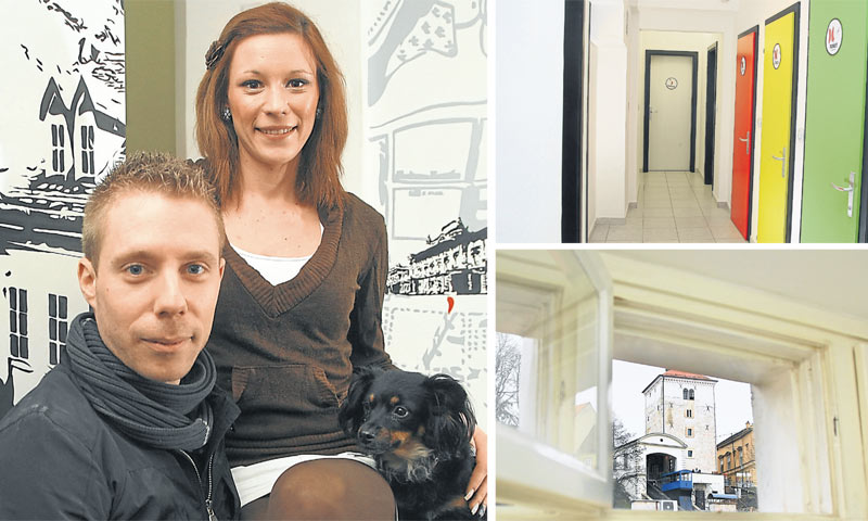 Vlasnik Goran Osredečki i voditeljica hostela Nikolina Kuhar/PIXSELL