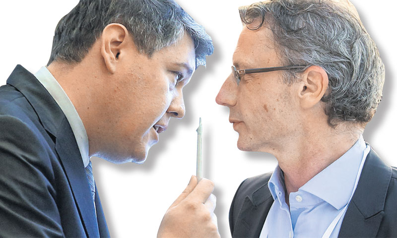 Ministar financija Boris Lalovac i guverner HNB-a Boris Vujčić/R. Anić/G. Jelavić/PIXSELL