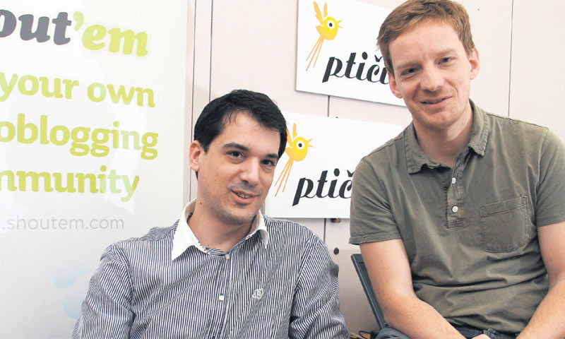 Viktor Marohnić i Saša Šarunić, osnivači najpoznatijeg hrvatskog startupa ShoutEm/Žarko Bašić/PD/PIX