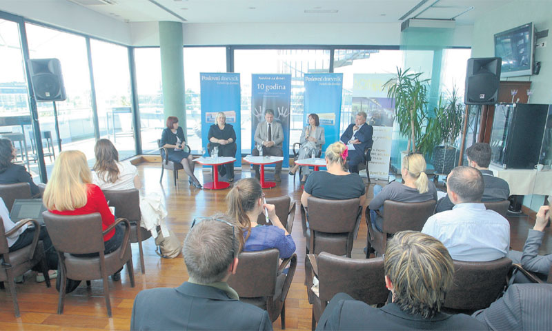 Sudionici okruglog stola o autoosiguranju/Borna Filić/PIXSELL