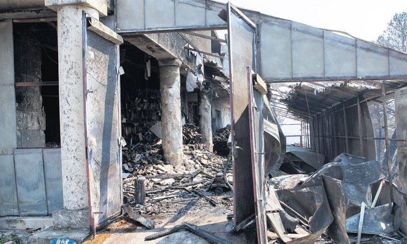 Izgoreno skladište vinarije Grgić na Pelješcu/Grgo Jelavić/PIXSELL