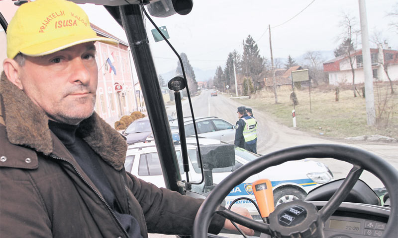 Organizator prosvjeda Davor Blažić nije htio reći hoće li i ovaj put prosvjedovati traktorima/PIX