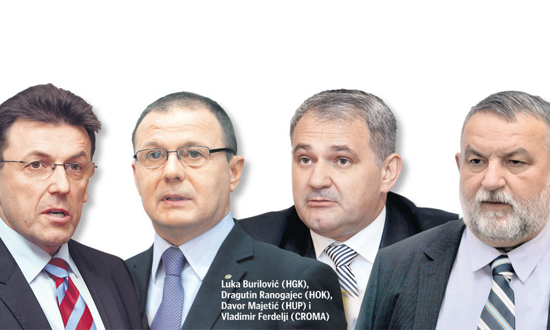 Luka Burilović (HGK), Dragutin Ranogajec (HOK), Davor Majetić (HUP) i Vladimir Ferdelji (CROMA)
