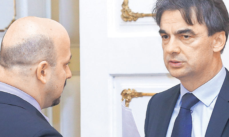 Ministar poduzetništva i obrta Gordan Maras i potpredsjednik Vlade Branko Grčić/P. Macek/PIXSELL