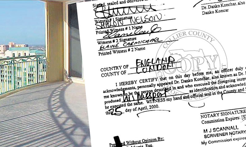 Faksimil ugovora o prodaji apartmana 2000.