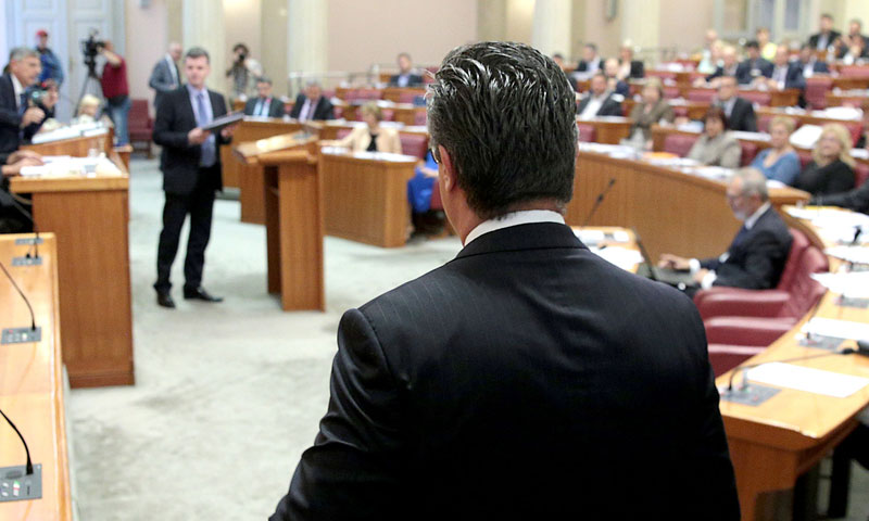 Tihomiru Oreškoviću u Saboru je izglasano nepovjerenje/Patrik Macek/PIXSELL