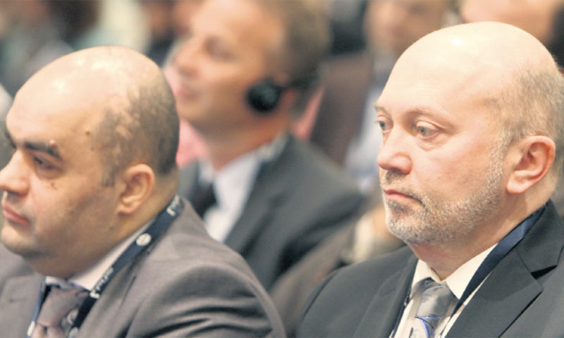 Mislav Kraljević iz Pfizera i Ivan Vidaković predsjednik AmChama Hrvatska/PIXSELL