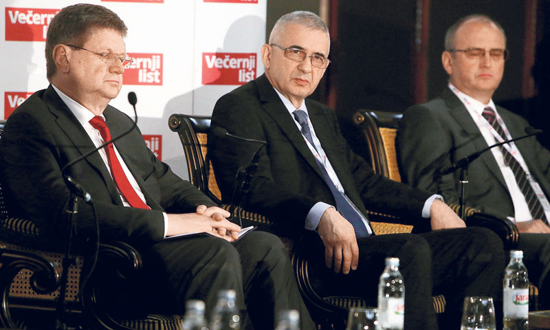 Ministar Mirando Mrsić, Damir Grbavac (RMD) i Milan Krizmanić (Merkur)/D. U./PIXSELL