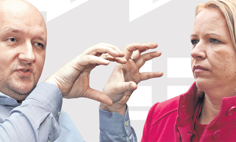 Tomislav Debaljak, vlasnik DIV-a i Brodosplita; gradonačelnica Siska Kristina Ikić Baniček/PIXSELL