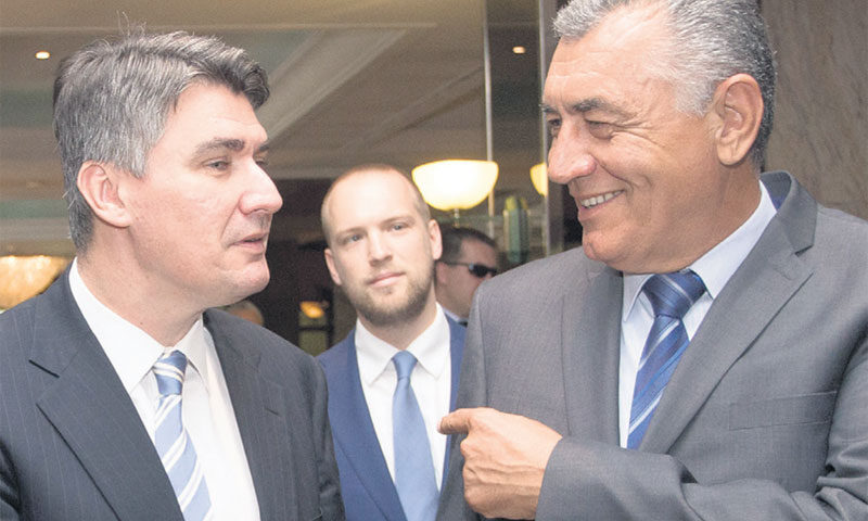 Premijer Zoran Milanović i predsjednik HUP-a Ivica Mudrinić/ Davor Puklavec/PIXSELL