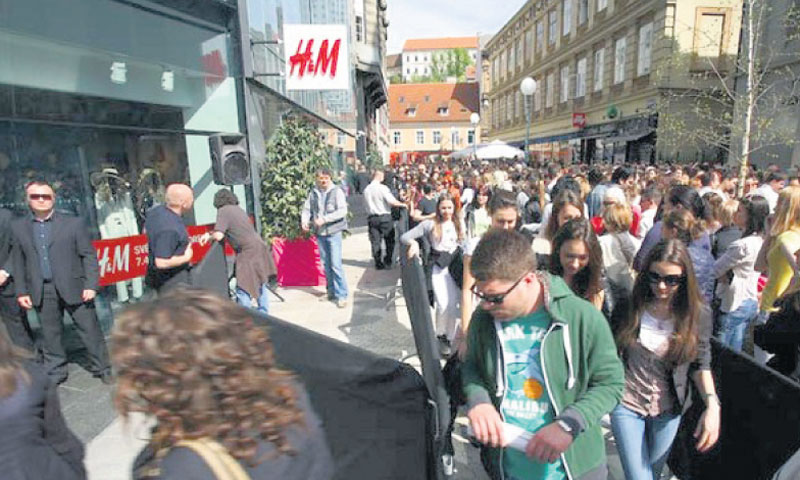 H&M je sa 670 milijuna kuna prihoda na liderskoj poziciji među tržišnom konkurencijom u prodaji odje